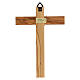Crucifix bois d'olivier, Père, Saint Esprit doré s4