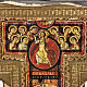 Crocifisso San Damiano legno bordo irregolare s3
