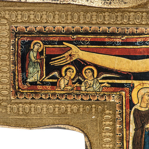 Krucyfiks świętego Damiana drewno krawędzie nieregularne. 4