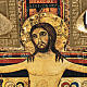 Saint Damien crucifix in wood with irregular edges s2