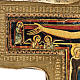 Saint Damien crucifix in wood with irregular edges s4
