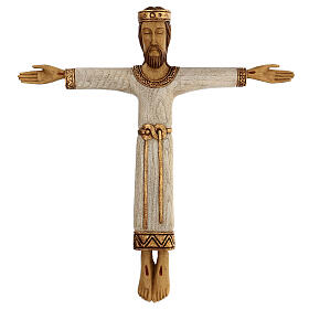 Christ Priest and King, wooden crucifix, Monastery of Bethleem, France, 60 cm