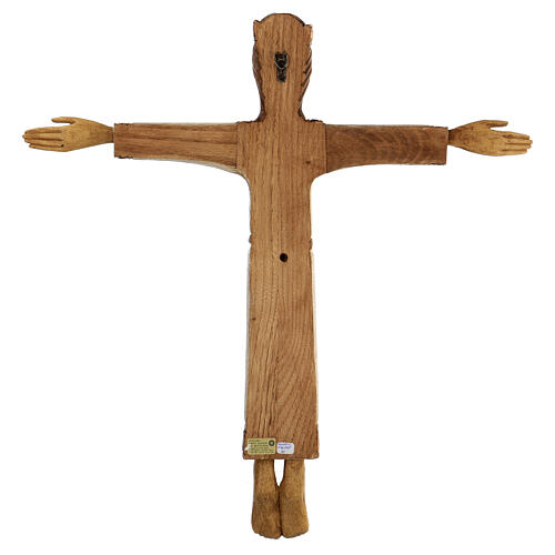 Crucifix Christ Prêtre et Roi bois Atelier Saint Joseph monastère de Bethléem 60 cm 7