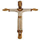 Crucifix Christ Prêtre et Roi bois Atelier Saint Joseph monastère de Bethléem 60 cm s1