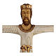 Crucifix Christ Prêtre et Roi bois Atelier Saint Joseph monastère de Bethléem 60 cm s2