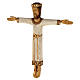 Crucifix Christ Prêtre et Roi bois Atelier Saint Joseph monastère de Bethléem 60 cm s5