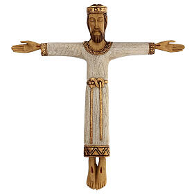 Crocifisso Cristo Sacerdote e Re legno Atelier Bethléem 60 cm