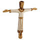 Crucifixo Cristo Sacerdote Rei madeira Atelier Saint Joseph mosteiro de Belém França 60 cm s3