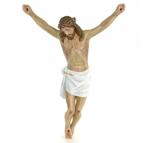 Body of Christ, 50cm in wood paste with elegant decorations 1