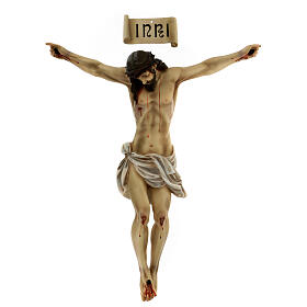 Corpo di Cristo morto 60 cm pasta di legno dec. elegante