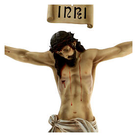 Corpo di Cristo morto 60 cm pasta di legno dec. elegante