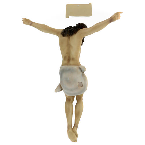 Body of Christ, 60cm in wood paste with elegant decorations 6
