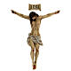 Body of Christ, 60cm in wood paste with elegant decorations s1