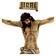 Body of Christ, 60cm in wood paste with elegant decorations s2
