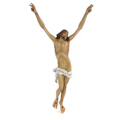 Body of Christ, Agony, 35cm in wood paste with elegant decoratio 1