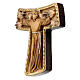 Krzyż Święty Franciszek Tau, malowany, Val Gardena, drewno lipy, 30 cm s2