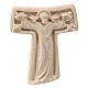Tau cross with Saint Francis, natural linden wood, Val Gardena, 11.8 in s1