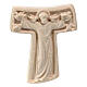 Croce San Francesco Tao Val Gardena tiglio naturale 30 cm s1