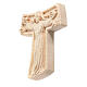 Croce San Francesco Tao Val Gardena tiglio naturale 30 cm s2
