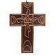 Krzyż na ścianę Trójca Święta ceramika s2
