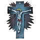 Crucifixo de parede raios 23 cm s4