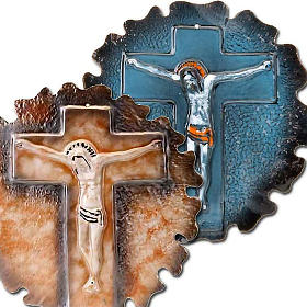 Round mural crucifix