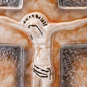 croix murale en céramique, diamètre de 30 cm