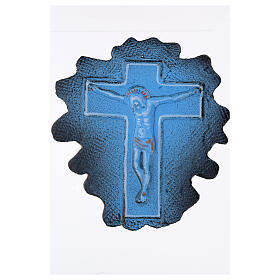 Crucifixo de parede redondo 30 cm