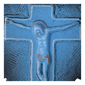 Crucifixo de parede redondo 30 cm