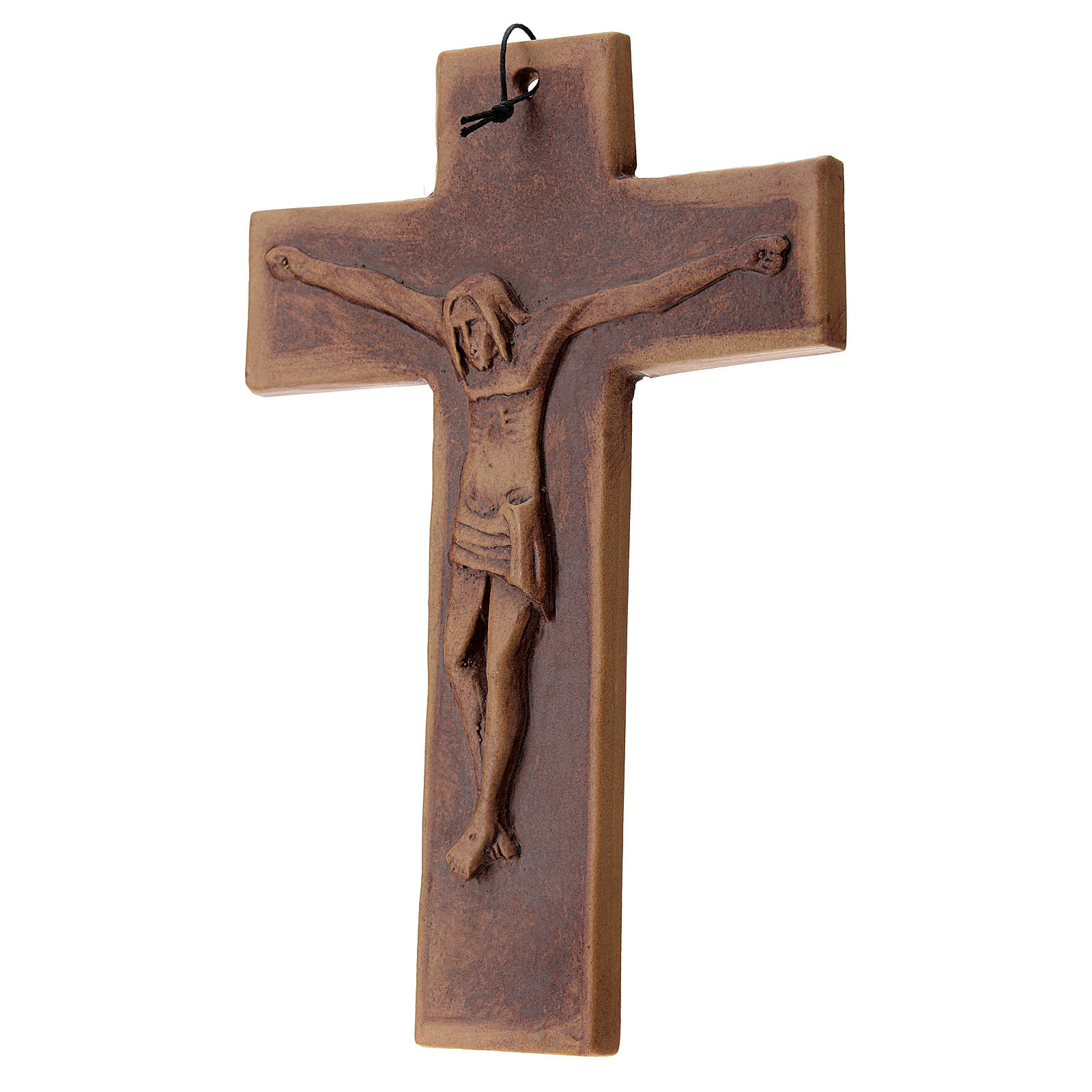 Croix Catholique Avec Socle Amovible - Décoration Maison Ou Bureau | Alliage Zinc Couleur Cuivre