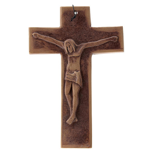 Croix murale en céramique 23 cm 2
