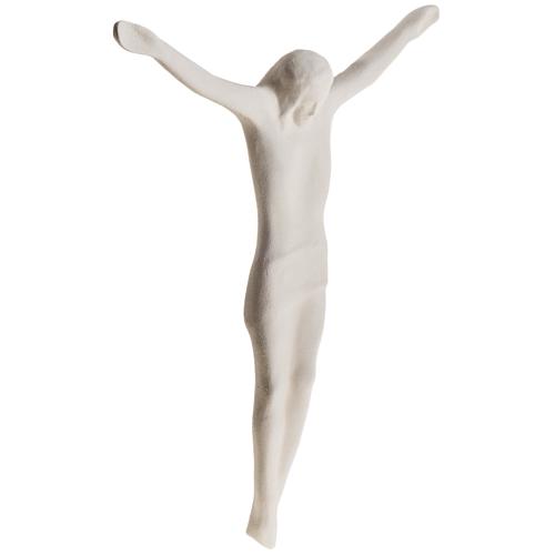 Cuerpo de Jesucristo estilizado 44 cm. arcilla blanca 3