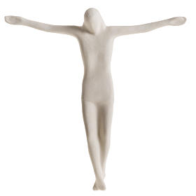 Stilisierter Leib Christi aus weissen Ton, 28cm.