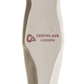 Cuerpo de Jesucristo estilizado 28 cm. arcilla blanca s3