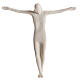 Cuerpo de Jesucristo estilizado 28 cm. arcilla blanca s1