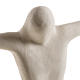 Corpo de Cristo estilizado 28 cm argila branca s2