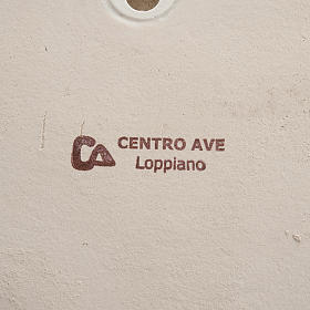 Jesucristo resucitado estilizado arcilla blanca. s6