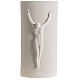 Crucifixo "Stele" argila branca 29,5 cm s1
