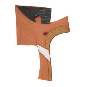 Crocifissi ceramica argilla porcellana: Croce da parete ceramica Emmaus