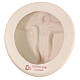 Jesus holy bread crucifix in white clay 15 cm s4