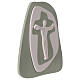 Crocefisso a parete silhouette Cristo color salvia Centro Ave 21x17 cm s3