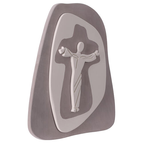 Christussilhouette für kreuzförmige Taube in Tortora-Farbe Centro Ave 21x17 cm 3