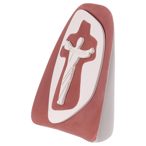 Stilisierter Tischkreuz aus Terrakotta Centro Ave 20x20 cm 2