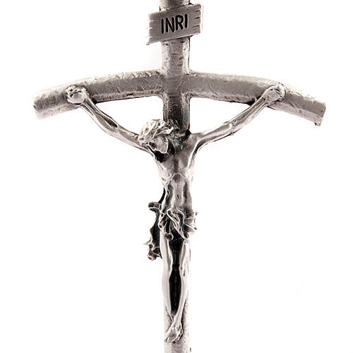 John Paul pastoral cross crucifix with base 3