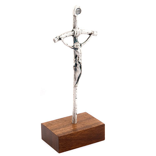 John Paul pastoral cross crucifix with base 4