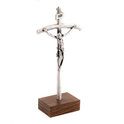 John Paul pastoral cross crucifix with base 5