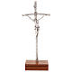 Kruzifix Pastoralkreuz Johannes Pul II mit Basis s1