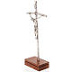 Kruzifix Pastoralkreuz Johannes Pul II mit Basis s4