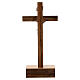 Straight Crucifix in wood with base 12,5 x 6 cm s4