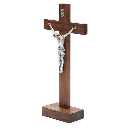 Crucifix in olive wood with base 2